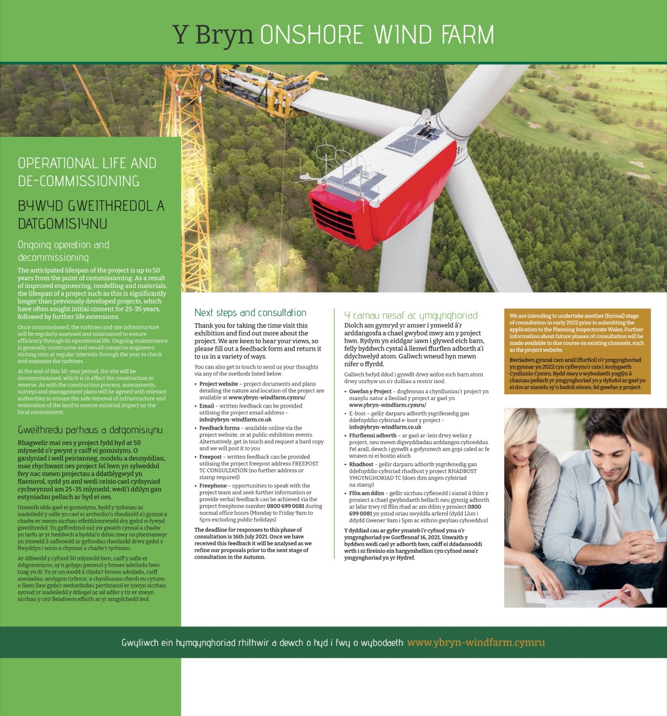Operational Life and De-commissioning / BYWYD GWEITHREDOL A DATGOMISIYNU